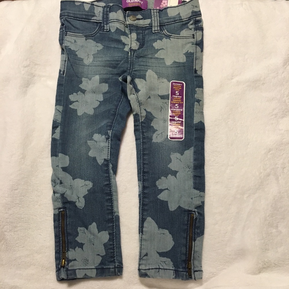 Old Navy Rockstar Jeggings Crop Girls 5 Stretch